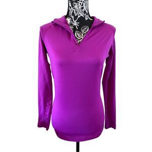 Nike Pro Combat Dri Fit Quarter Zip Pullover Long Sleeve Shirt Sporty Athletic